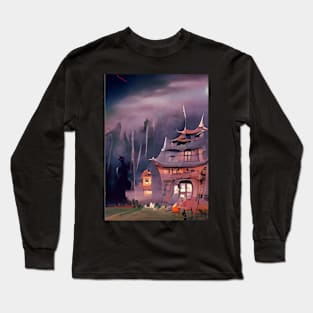 HALLOWEEN JAPANESE HAUNTED HOUSE Long Sleeve T-Shirt